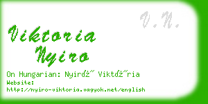 viktoria nyiro business card